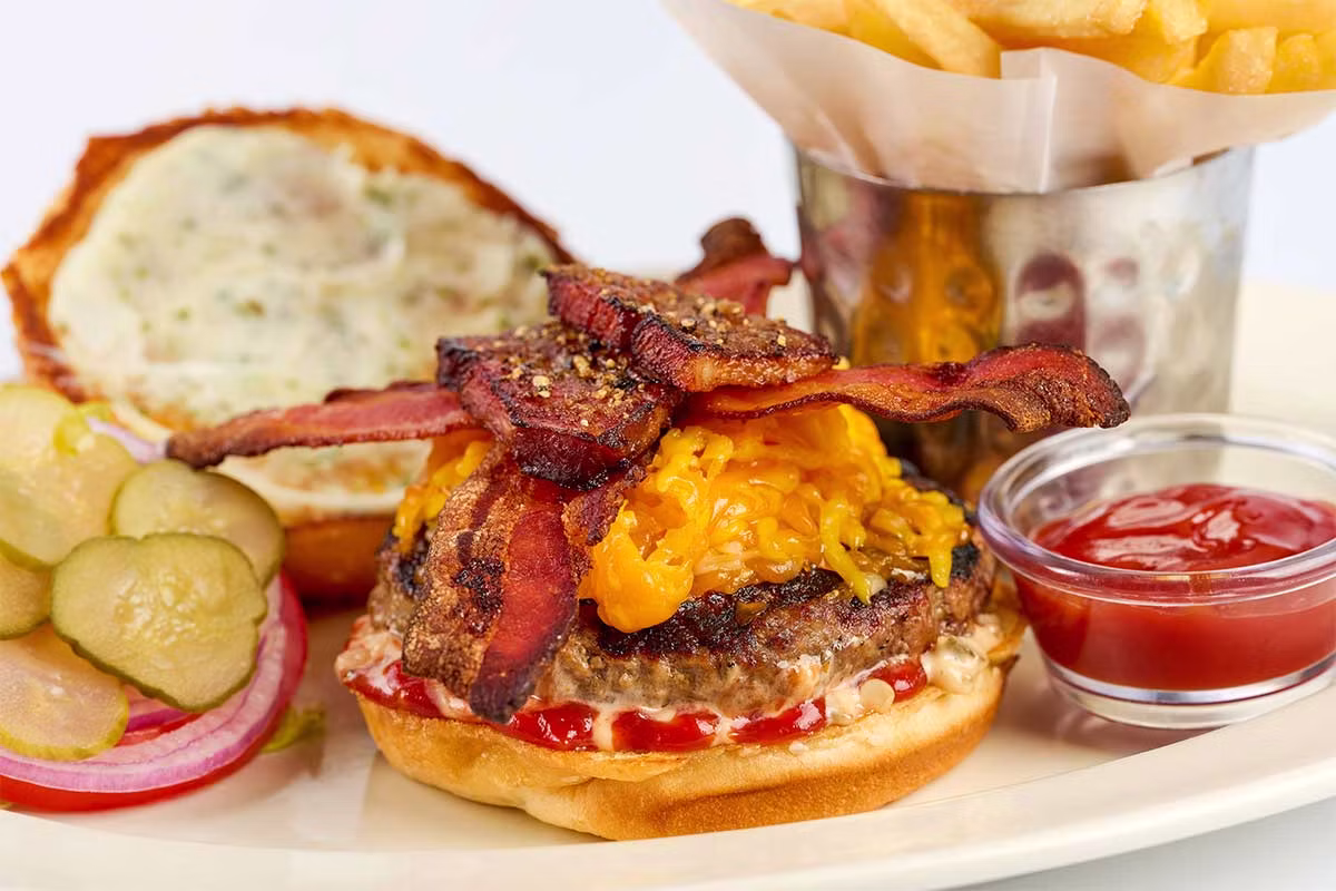 Bacon-Bacon Cheeseburger - The Cheesecake Factory Menu Prices 2026